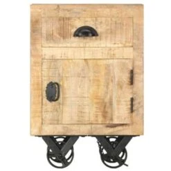 VidaXL Nachtkastje 40x30x57 Cm Massief Mangohout -Huishoudelijke Goederen Winkel 0836e978a5f245cebcebb9556ad16eaf