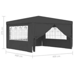 VidaXL Partytent Met Zijwanden Professioneel 90 G/m² 4x4 M Antraciet 9 VidaXL Partytent Met Zijwanden Professioneel 90 G/m² 4x4 M Antraciet -Huishoudelijke Goederen Winkel 0a3ffc6aef904469a2763ccf7dd97436
