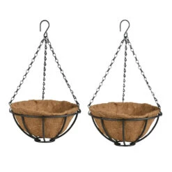 Esschert Design Plantenmand - Hanging Basket - Zwart - 25 Cm -Huishoudelijke Goederen Winkel 0d9dcafde8084ab8908e3fd6ee826085