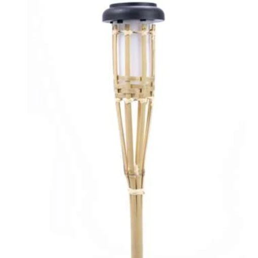 Merkloos Tuinfakkel - Solar - Bamboe - 26 Cm