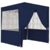 VidaXL Partytent Met Zijwanden Professioneel 90 G/m² 2,5x2,5 M Blauw -Huishoudelijke Goederen Winkel 1000001052
