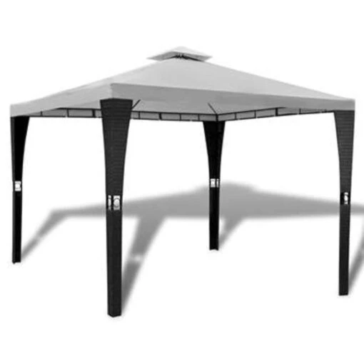 VidaXL Prieel Met Dak 3x3 M Crèmewit