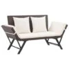 VidaXL Tuinbank Met Kussens 176 Cm Poly Rattan Bruin 1 VidaXL Tuinbank Met Kussens 176 Cm Poly Rattan Bruin -Huishoudelijke Goederen Winkel 1000004940