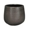 Mica Decorations Plantenpot - Brons - Geribbeld - 12 X 14 Cm -Huishoudelijke Goederen Winkel 1000005264