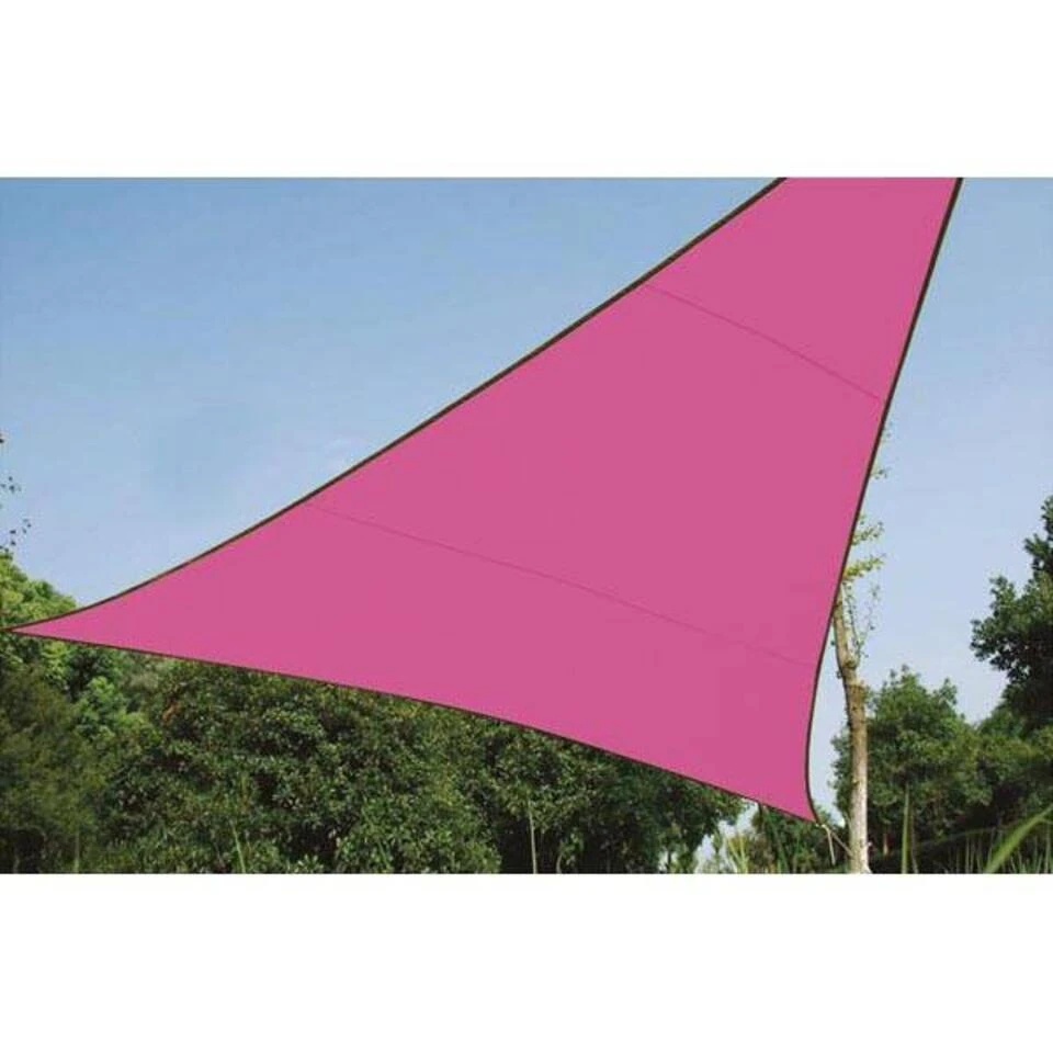 Velleman Schaduwdoek Driehoek 3,6x3,6x3,6m Fuchsia Metset 4 Velleman Schaduwdoek Driehoek 3,6x3,6x3,6m Fuchsia Metset - Afbeelding 2
