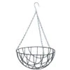 Nature Hanging Basket - Metaaldraad - Donkergroen - 15 X 35 X 35 Cm -Huishoudelijke Goederen Winkel 1000008208