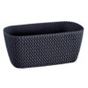Prosperplast Plantenbak Splofy - Antraciet - Kunststof - 30 Cm -Huishoudelijke Goederen Winkel 1000008217