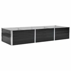 VidaXL Plantenbak Verhoogd 240x80x45 Cm Gegalvaniseerd Staal Antraciet