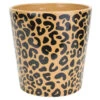 Cosy & Trendy Bloempot - Keramiek - Luipaard Print - 11 X 11 Cm -Huishoudelijke Goederen Winkel 1000012041