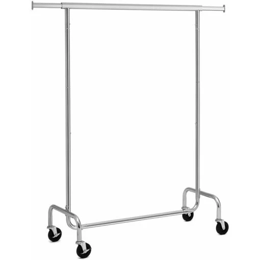 O'DADDY® Kledingrek Op 4 Grote Wielen - Tot 130 Kg Stabiel - RVS