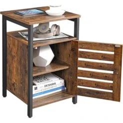 O'DADDY® Nachtkastjes Industrieel - Bijzettafels - 40x40x60 - Bruin 8 O'DADDY® Nachtkastjes Industrieel - Bijzettafels - 40x40x60 - Bruin -Huishoudelijke Goederen Winkel 1000012514 0110