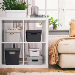 Sigma Home Opbergbox 9L Wit 9 Sigma Home Opbergbox 9L Wit -Huishoudelijke Goederen Winkel 1000014136 0102