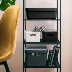 Sigma Home Opbergbox 9L Antraciet 9 Sigma Home Opbergbox 9L Antraciet -Huishoudelijke Goederen Winkel 1000014155 0102