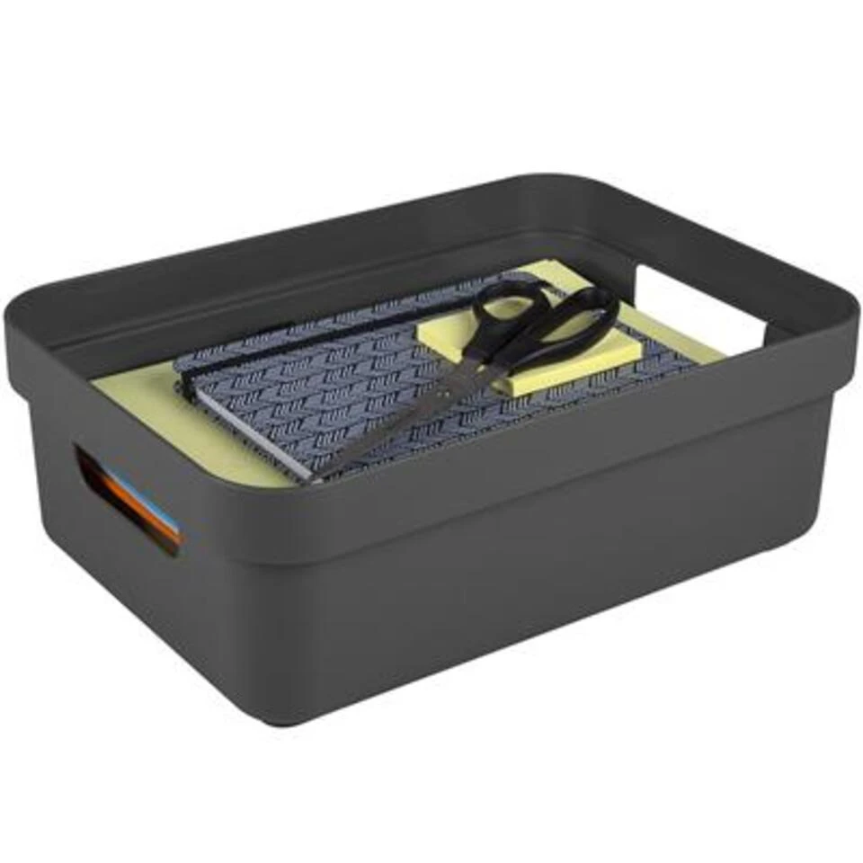 Sigma Home Opbergbox 9L Antraciet 5 Sigma Home Opbergbox 9L Antraciet - Afbeelding 3