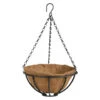 Esschert Design Plantenmand - Hanging Basket - Zwart - 25 Cm -Huishoudelijke Goederen Winkel 1000014562