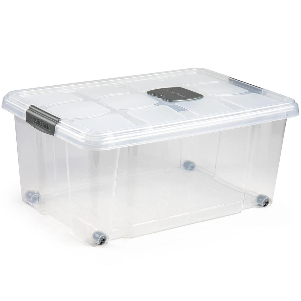 Forte Plastics Opslagbak - 36 L - Organizer Met Deksel - 59 X 40 Cm 3 Forte Plastics Opslagbak - 36 L - Organizer Met Deksel - 59 X 40 Cm