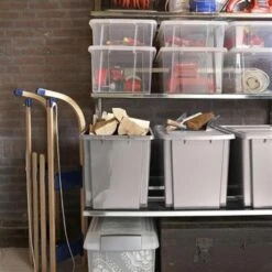 Nesta Opbergbox 45L Grijs 6 Nesta Opbergbox 45L Grijs -Huishoudelijke Goederen Winkel 1000018251 0101