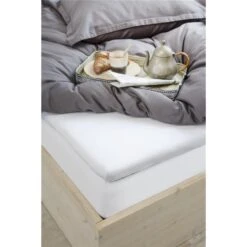 Walra - Molton Cotton Cover - 160x200 Cm - Wit -Huishoudelijke Goederen Winkel 1000018430 0103