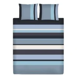 Ten Cate Katoenen Tweepersoons Dekbedovertrek - 200x200/220 - Glacier Blauw