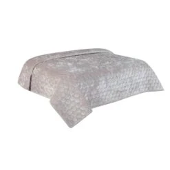 Unique Living - Peggy - Bedsprei - Tweepersoons - 240x280 Cm - Lichtgrijs -Huishoudelijke Goederen Winkel 1000024079 0101