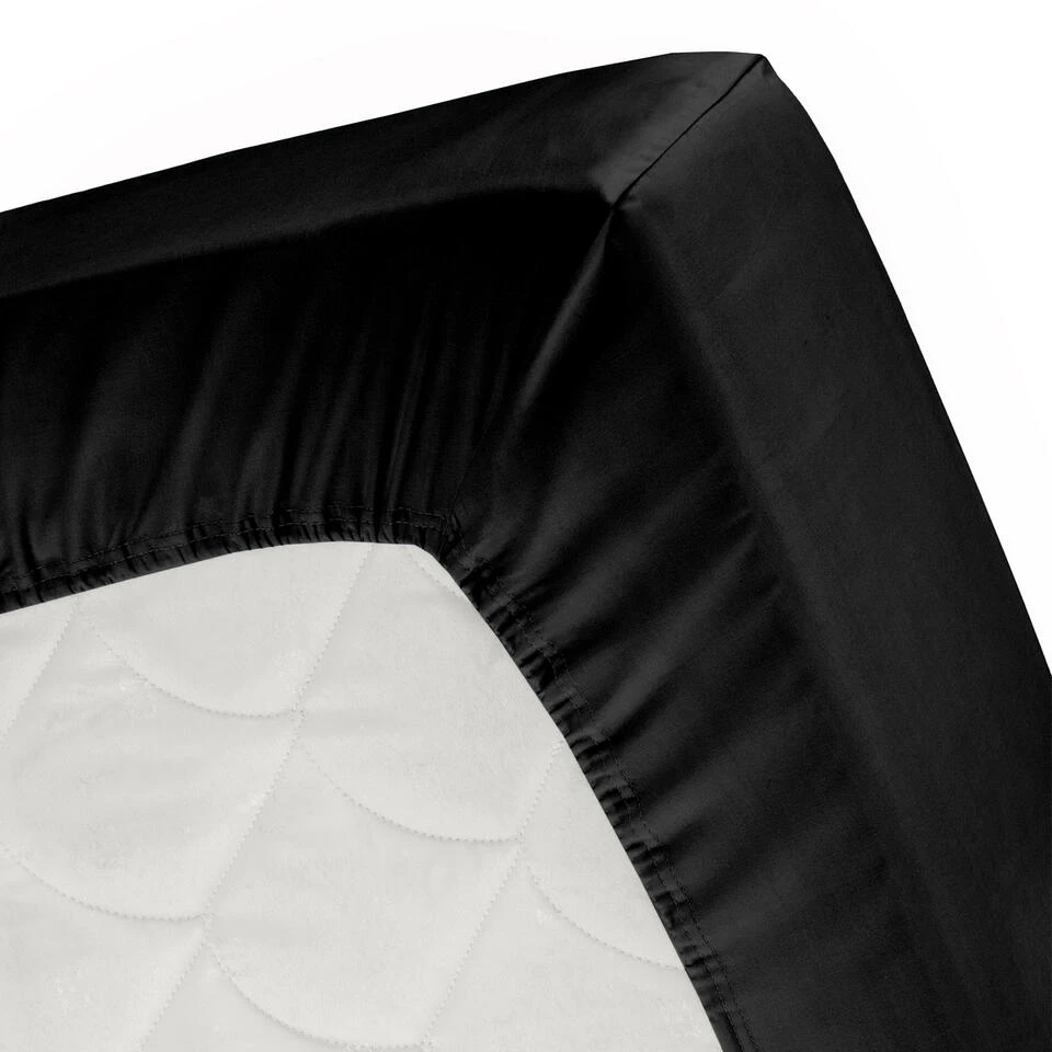 Cinderella Sundays - Hoeslaken (tot 30 Cm) - Satijn - 140x210 Cm - Black 4 Cinderella Sundays - Hoeslaken (tot 30 Cm) - Satijn - 140x210 Cm - Black - Afbeelding 2