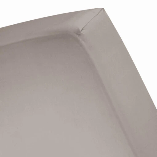 Cinderella Sundays - Hoeslaken (tot 25 Cm) - Satijn - 80x210 Cm - Taupe