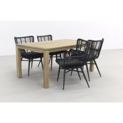 Jasmine Black/Rome Grey 170 Cm. Tuinset - 5-delig 7 Jasmine Black/Rome Grey 170 Cm. Tuinset - 5-delig -Huishoudelijke Goederen Winkel 1000031648 0101