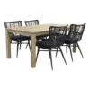 Jasmine Black/Rome Grey 170 Cm. Tuinset - 5-delig -Huishoudelijke Goederen Winkel 1000031648
