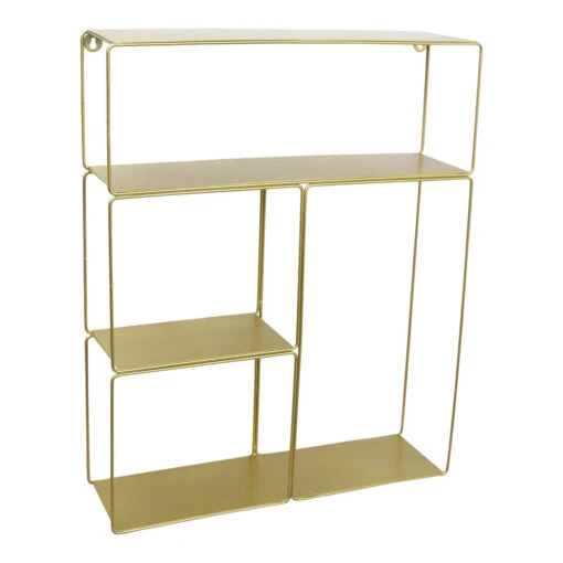 LOFT42 Glossy Wandrek Goud - Metaal - 70x56x16