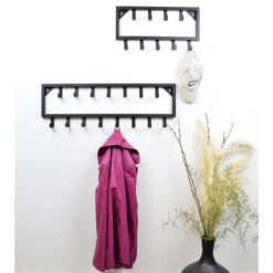 LOFT42 Bono Kapstok - Zwart – Metaal – 15 Haken - 80x26x4 9 LOFT42 Bono Kapstok - Zwart – Metaal – 15 Haken - 80x26x4 -Huishoudelijke Goederen Winkel 1000032517 0103