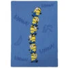 Minions Beddensprei Banana - 140 X 200 Cm - Polyester -Huishoudelijke Goederen Winkel 1000033058