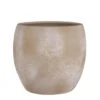 Mica Decorations Lester Bloempot - Ø38 Cm - Terracotta - Crème Steen 2 Mica Decorations Lester Bloempot - Ø38 Cm - Terracotta - Crème Steen -Huishoudelijke Goederen Winkel 1000034222