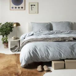 Cinderella Dekbedovertrek Lyn - Katoen - 240x200/220 Cm - Light Grey -Huishoudelijke Goederen Winkel 1000035079 0101