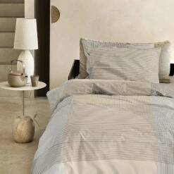 Damai Dekbedovertrek Base - Katoen - 140x200/220 Cm - Beige -Huishoudelijke Goederen Winkel 1000035112 0102