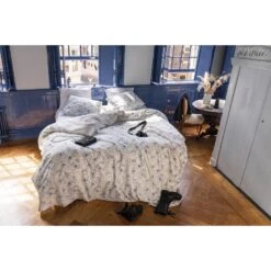 Dindi Home - Dekbedovertrek English Breakfast - 200x220 Cm - Blauw -Huishoudelijke Goederen Winkel 1000035250 0103