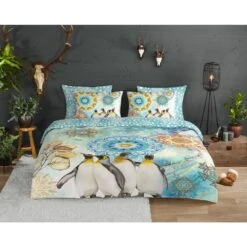 HIP Dekbedovertrek "Pinga" - Multi - (240x220 Cm) -Huishoudelijke Goederen Winkel 1000035272 0101