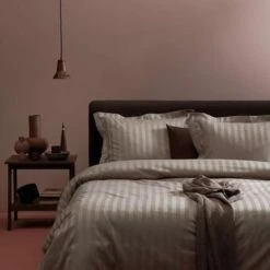 Dekbedovertrek Damai Linea Cement Satijn-240x200/220 -Huishoudelijke Goederen Winkel 1000035353 0103