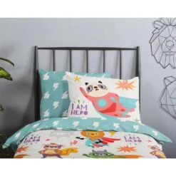 Good Morning Dekbedovertrek "Booh" - Multi - (100x135 Cm) -Huishoudelijke Goederen Winkel 1000035843 0110