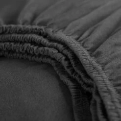 Cinderella Hoeslaken - Tot 25cm Matrasdikte - Jersey - 200x200 Cm - Antraciet -Huishoudelijke Goederen Winkel 1000036450 0102