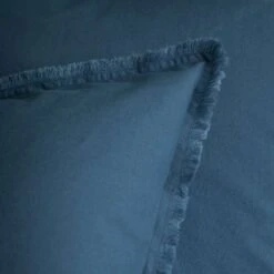 Matt & Rose Set Kussenslopen Blauw - 65 X 65 Cm - Gewassen Katoen -Huishoudelijke Goederen Winkel 1000038496 0102