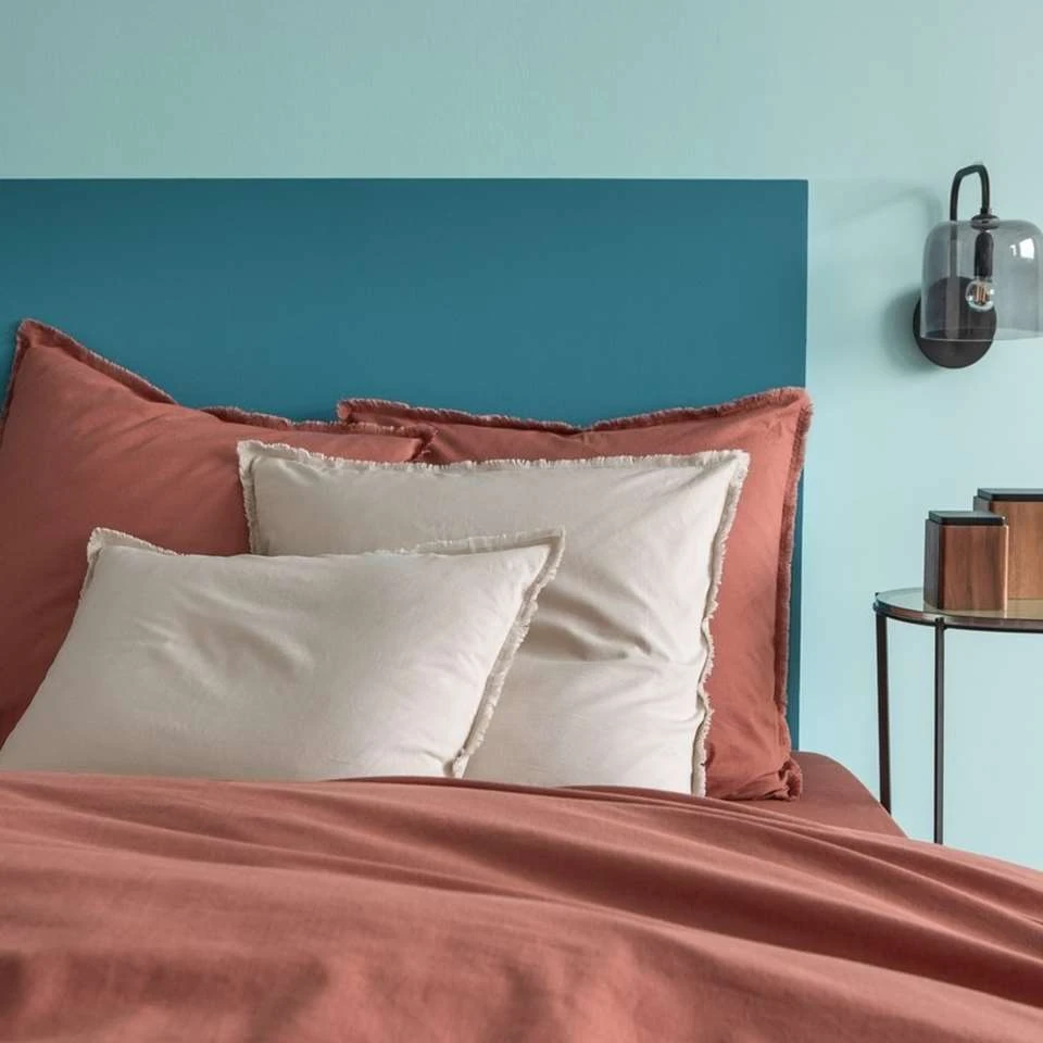 Matt & Rose Set Kussenslopen Terracotta - 50 X 70 Cm - Gewassen Katoen 6 Matt & Rose Set Kussenslopen Terracotta - 50 X 70 Cm - Gewassen Katoen - Afbeelding 4