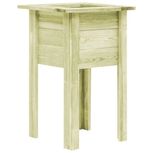 VidaXL Plantenbak Verhoogd Met Voeten 50x50x80 Cm Gezaagd Hout