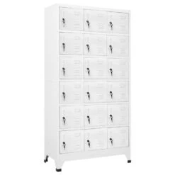 VidaXL Lockerkast Met 18 Vakken 90x40x180 Cm Metaal