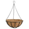 Esschert Design Hanging Basket - Metaal - Zwart - Met Inlegvel - 35 Cm -Huishoudelijke Goederen Winkel 1000040950