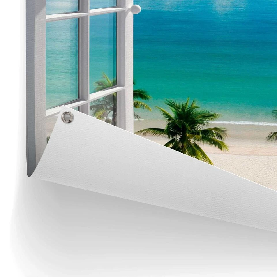 Tuinposter Uitzicht Over Zee 80x60 Cm Blauw 5 Tuinposter Uitzicht Over Zee 80x60 Cm Blauw - Afbeelding 3