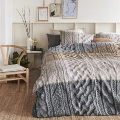 Ariadne At Home Dekbedovertrek Snug Naturel-Lits-jumeaux (240 X 200/220 Cm) -Huishoudelijke Goederen Winkel 1000045155 0102