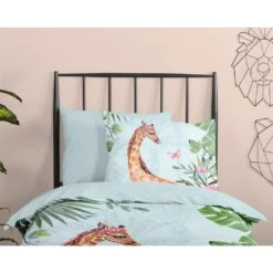 Good Morning Dekbedovertrek "Desiree" - Aqua - (140x220 Cm) -Huishoudelijke Goederen Winkel 1000045509 0110