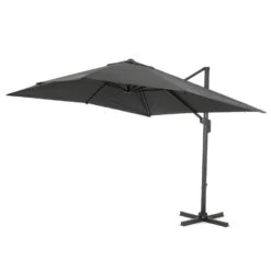 ACAZA Kantelbare Zweefparasol 250x250 Cm, Vierkant, Donker Grijs 8 ACAZA Kantelbare Zweefparasol 250x250 Cm, Vierkant, Donker Grijs -Huishoudelijke Goederen Winkel 1000047018 0102