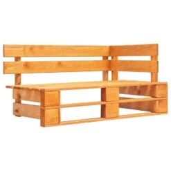 VidaXL Tuinbank Met Rode Kussens Pallet Grenenhout -Huishoudelijke Goederen Winkel 1000048435 0102