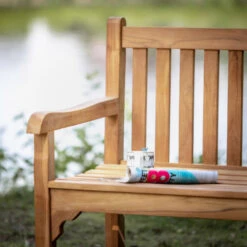 Giga Meubel - Tuinbank Teakhout - 180x60x91cm - Java -Huishoudelijke Goederen Winkel 1000049438 0103